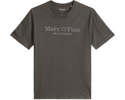 Marc O'Polo T-Shirt Logo Antraciet - Maat L - Heren - Casual T-shirts