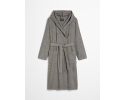 MARC O'POLO Timeless Men Melange Badjas Antraciet - M