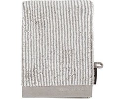 Marc O'Polo Timeless Tone Stripe  Washandje - 16x22 - Oatmeal/white