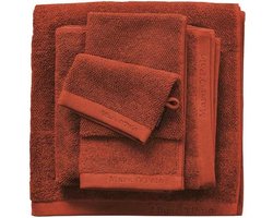 Marc O'Polo Timeless Tone Uni Burnt Orange-Handdoek (50 x 100 cm)