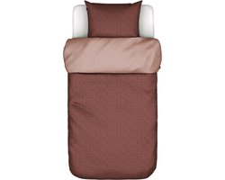 MARC O'POLO Toloma Dekbedovertrek Aubergine - Tweepersoons – 200x200/220 cm
