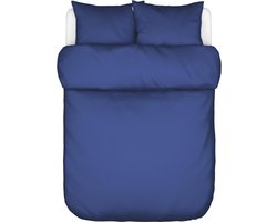 MARC O'POLO Tove Dekbedovertrek Cool Cobalt - Lits-Jumeaux - 240x200/220 cm