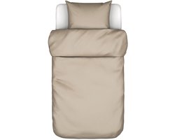 MARC O'POLO Tove Dekbedovertrek Dark Sand - Eenpersoons – 140x200/220 cm