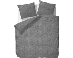 Marc O'Polo Winter Herringbone Kussensloop - Flanel - 60x70 cm - Grey