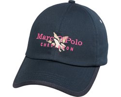 Marc O'Polo Woven Cap Dark Navy Donkerblauw