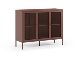 Marckeric - Dressoir Fayna - Rood - 121x40x90cm