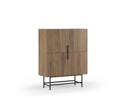 Marckeric - Kast Eldia - Bruin - 100x40x128cm