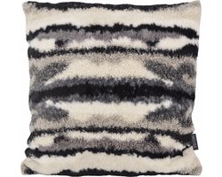 Mare Plush Zwart Kussenhoes | 45 x 45 cm | Teddy / Boucle / Polyester