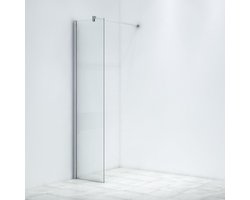 Marenza Bellini Inloopdouche - 50x200cm - helder glas - chroom