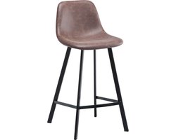 Maret barkruk bruin kunstleder 65cm