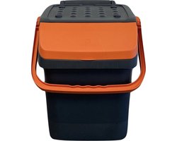 Mari afvalbak 28 liter - afvalemmer - oranje - afvalscheiden - PMD - sorteer afvalbak - sorteer bak