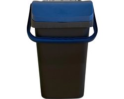 Mari afvalbak 40 liter - afvalemmer - blauw - afvalscheiden papier - PMD - sorteer afvalbak - sorteer bak