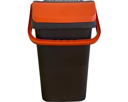 Mari afvalbak 40 liter - afvalemmer - oranje - afvalscheiden - PMD - sorteer afvalbak - sorteer bak