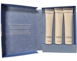 Marie Stella Maris - 3-in-1 Badkamer Essentials - Body Wash, Body Lotion en Hand Soap - 3x50 ml - Verzorgingsset - Badkamer Set - 100% Vegan - Verzorgt, Hydrateert en Parfumeert - Luxe Geschenk Verpakking - Douchegel, Handzeep en Verzorgingscrème