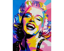 Marilyn Pop Art- Kristal Helder Galerie kwaliteit Plexiglas 5mm. - Blind Aluminium Ophangframe - Luxe wanddecoratie - Fotokunst - professioneel verpakt en gratis bezorgd