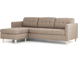 Marino bank met chaise longue links of rechts lichtbruin.