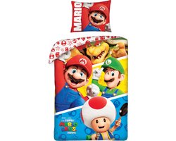 Mario Dekbedovertrek Todd, Mario, luigi & bowser 140 x 200 cm