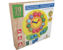 Marionette - Houten Klok Speelgoed - Educatieve - 1 set