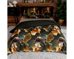 Mariset Katoen Satijn Beddengoed 220x200cm - Ginkgo Bladeren