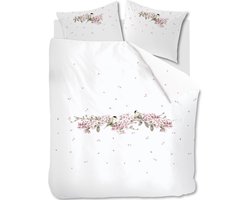 Marjolein Bastin Blom dekbedovertrek - Eenpersoons - 140x200/220 - Roze