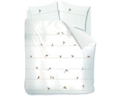 Marjolein Bastin gathering dekbedovertrek - Eenpersoons - 140 x 200/220 cm - Naturel