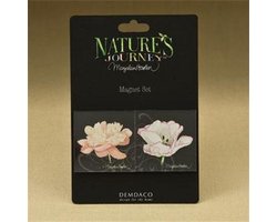 Marjolein Bastin Nature's Journey magneetjes roze bloem