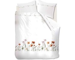 Marjolein Bastin Poppies - Dekbedovertrek - Tweepersoons - 200x200/220 cm - Flanel - Red