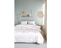 Marjolein Bastin Shellfish dekbedovertrek - Tweepersoons - 200x200/220 - Wit