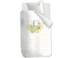 Marjolein Bastin Summer Tide dekbedovertrek - Eenpersoons - 140x200/220 - Naturel