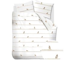 Marjolein Bastin Thrush dekbedovertrek - Tweepersoons - 200x200/220 - Naturel