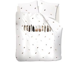 Marjolein Bastin Wild Feathers Dekbedovertrek - Tweepersoons - 200x200/220 cm - Natural