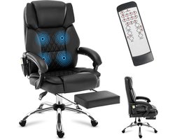 Mark Adler Boss 6.0 Ergonomische Bureaustoel met Massage - Luxe Directiestoel - Comfortabele Kantoorstoel - Zwart