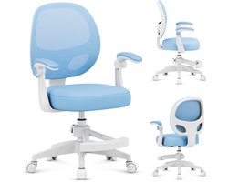 Mark Adler Junior 3.1 Kinderbureaustoel – Ergonomische Draaistoel voor Kinderen - Verstelbaar & Comfortabel - Blauw