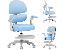 Mark Adler Junior 4.4 Kinderstoel - Ergonomische Kinder Stoel met Verstelbare Rugleuning, Comfortabel en Robuust, Blauw