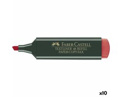Markering Faber-Castell TEXTLINER 48 Rood (10 Stuks)