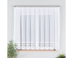 Markizeta FELICJA - Kant-en-Klaar Jacquard Gordijn - 300x160 cm - Wit