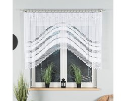 Markizeta Filomena - Kant en Klaar Jacquard Gordijn - 270x120 cm - Wit