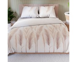 Markizeta INDINA – Dekbedovertrek – 220x200 cm – Satijn Katoen – Pampasgras Motief