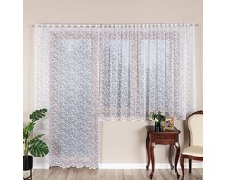 Markizeta Katarzyna - Jacquard Gordijn - 140x240 cm - Wit