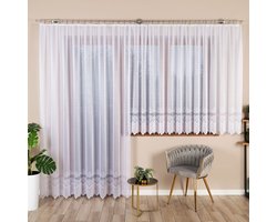 Markizeta - Modesta Serie - Kant en Klaar Jacquardgordijn - 300x250 cm - Wit