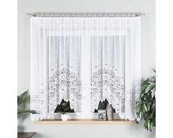 Markizeta Nadia - Gordijn - 300x160 cm - Wit - Jacquard