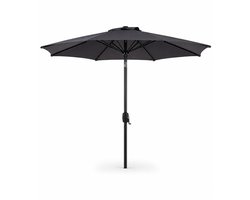 Marktparasol Kynast Ø300 Antraciet met Kantelfunctie en Zwengel