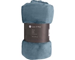 Marmaris plaid ijsblauw 130x170cm