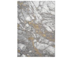 Marmaris Vloerkleed – Goud – Marmerlook Design – Modern & Laagpolig