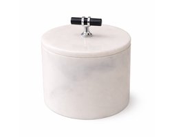 Marmer - Decoratief Pot - Opberg Pot - Wit - Ø15cm H13cm