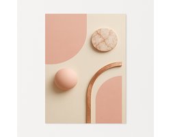 Marmer wanddecoratie - Muurdecoratie modern - Poster slaapkamer - 60x90 cm