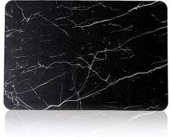 Marmeren badmat, wasbare badmat, antislip badkamertapijt, mat sneldrogend, 40 x 60 cm, afdruipmat, badmat in zwart voor douche, bad, badkamer