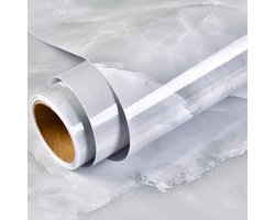 Marmeren behang strippen en verlijmen behang, trekken en verlijmen contact papier, werkbladen, keukens, bureaus, kasten decoratieve waterdicht zelfklevend marmer contact papier - Waterbewolkte40