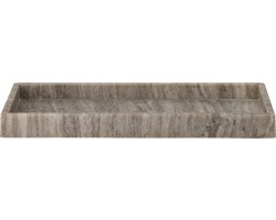 Marmeren dienblad Majsa bruin 38x18cm