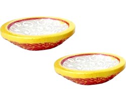 Marmeren Diya (Set van 2): Lange levensduur olielampen of T-lichthouders (11898)